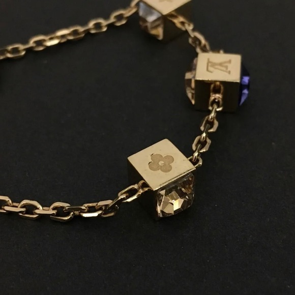 Authentic Louis Vuitton Gamble Bracelet blue/champagne colored - Picture 11 of 11